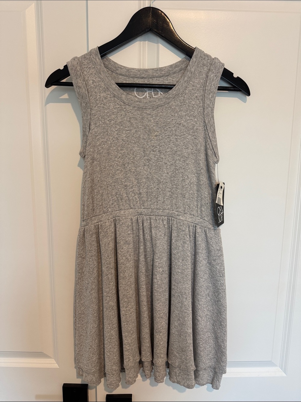Chaser Girls Gray Sleeveless Knit Dress Size 10